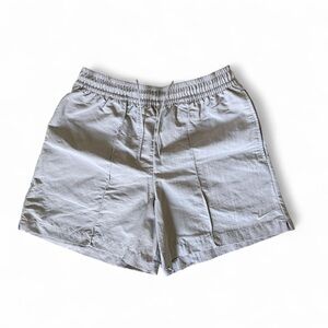 Nike Men’s Light Gray Athletic Shorts with Drawcord